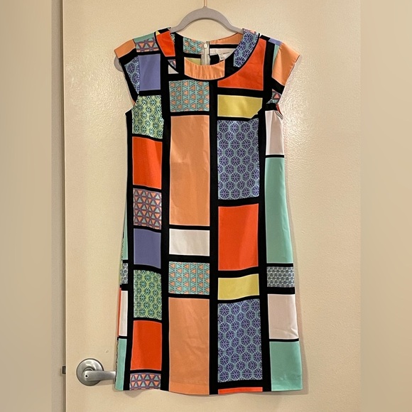HI THERE from KAREN WALKER for ANTHROPOLOGIE NWOT Modernist Shift Dress - Picture 3 of 7